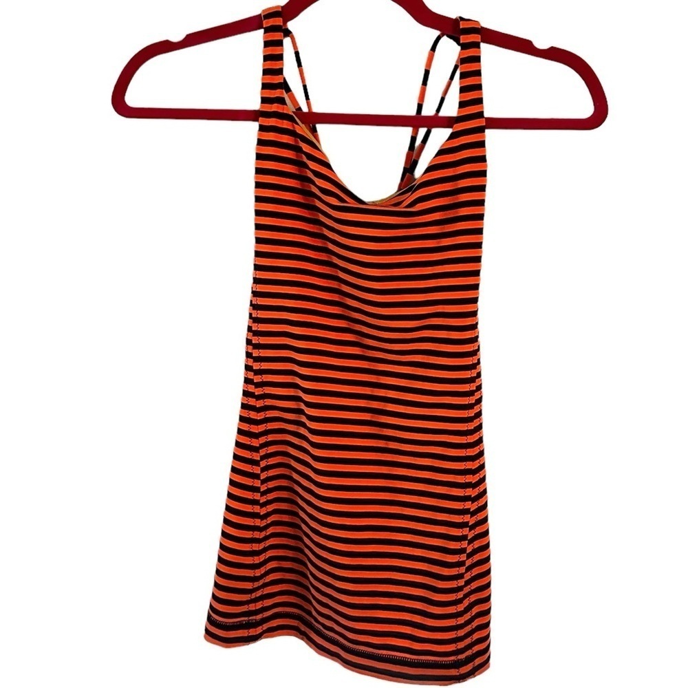 Lululemon Free to Be Tank Sea Stripe Light Flare Inkwell size 4‎ - Picture 2 of 7